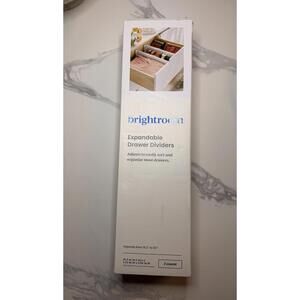 Set of 2 Plastic Drawer Dividers White - Brightroom™: Organizer NIB